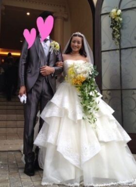要潤tと妻の結婚式の画像