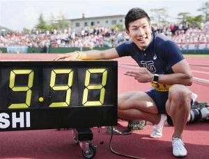 桐生選手日本新記録