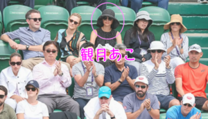 観月あこさん観戦