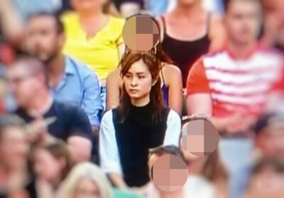 観月あこの追っかけ譲歩y 一般席からテニスを観戦