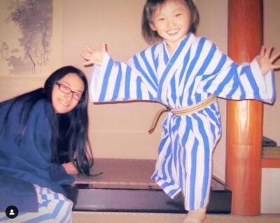 冨永愛子供（息子）が幼少期