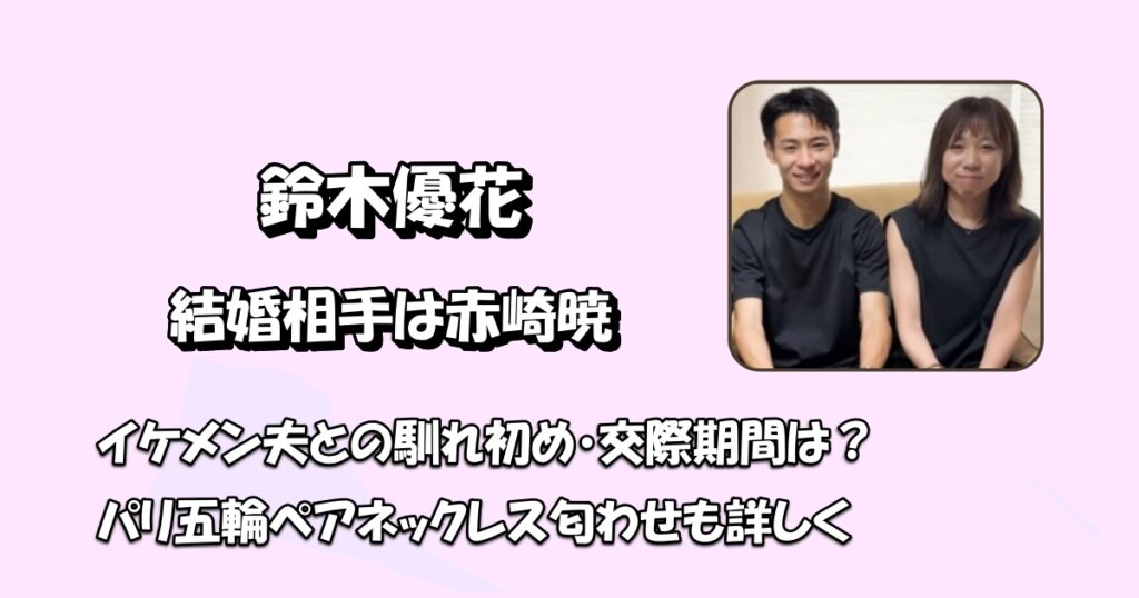 鈴木優花赤崎暁結婚アイキャッチ