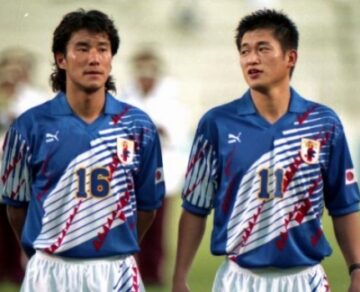 中山雅史三浦知良のツーショット画像