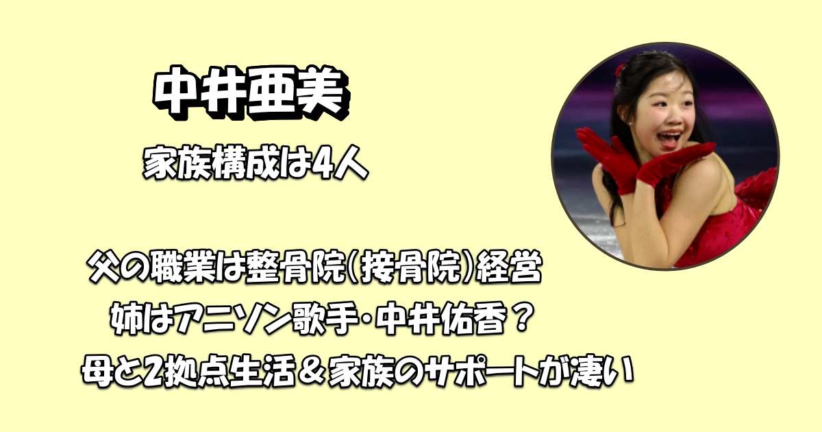 中井亜美の父親は接骨院経営者アイキャッチ