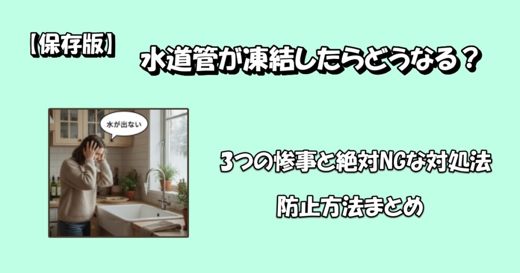 水道菅の凍結どうしてアイキャッチ