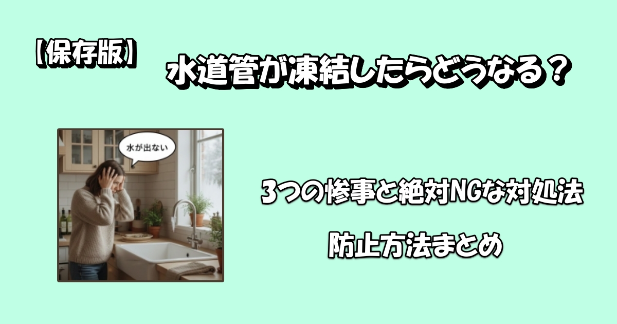 水道菅の凍結どうしてアイキャッチ