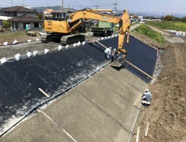 秋山川 堤防補強 佐野市
