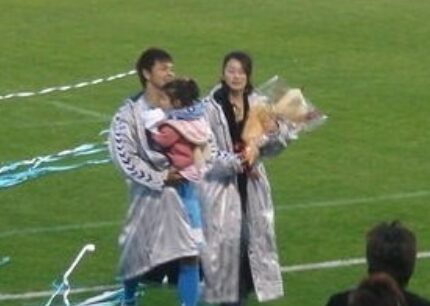城彰二と妻の引退セレモニー