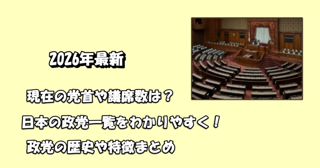 2026最新政党一覧わかりやすくアイキャッチ